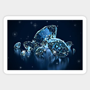 Blue Diamonds Sticker